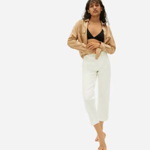 The Straight-Leg Crop-Color Bone size 2